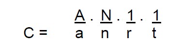 Fibre Concentration Calculation formula